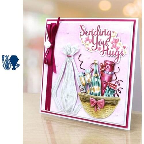 New Design Craft Metal Cutting Die Vase Drink Bottle Candy Jar Scrapbook Album Paper Card Craft Embossing Dies Cut