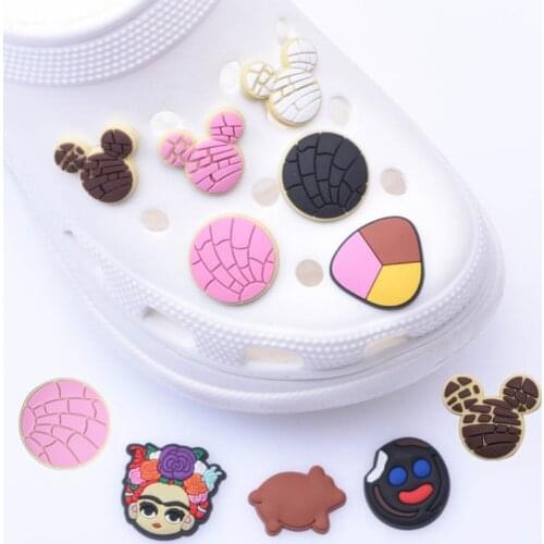 Single Sale 1pc PVC Shoe Charms,Shoe Buckles Accessories Fit Bands Bracelets Croc JIBZ,Kids Party X-mas Gifts