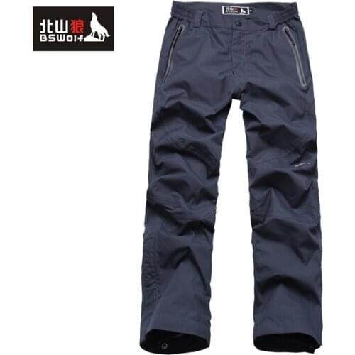Genuine Beishan wolf outdoor female trousers breathable waterproof pants windproof pants climbing pants Xue Qing