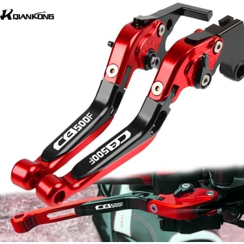 Motorcycle Adjustable Extendable Brake Clutch Levers Hhandbar For Honda CB500F 2013 2014 2015 2016 2017 2018 2019 CB 500F LOGO