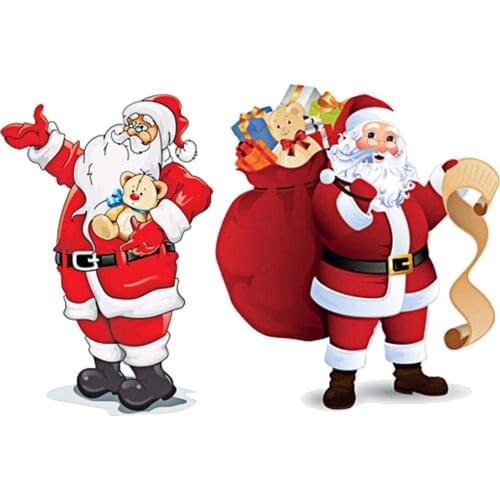 Christmas Promotion! 2019 All New Hot Sale Rear Window Body Decoration Christmas Santa Claus Car Sticker Elk Reindeer Graffiti