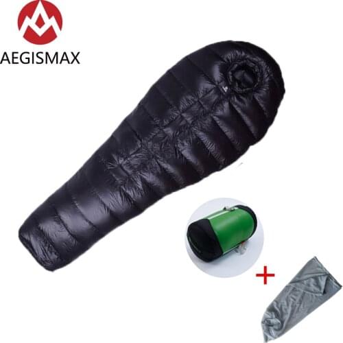 AEGISMAX AEGIS-B800/B1000 Series Duck Down Sleeping Bag Outdoor Camping 3D Fully Surrounded Munny Thicken Keep Warm sleeping Bag