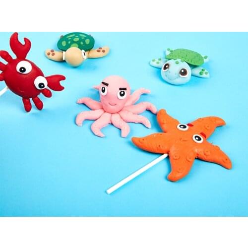 Cake Ocean Theme Kids Party Cake Decoration Birthday Party Cake Plastic Gifts