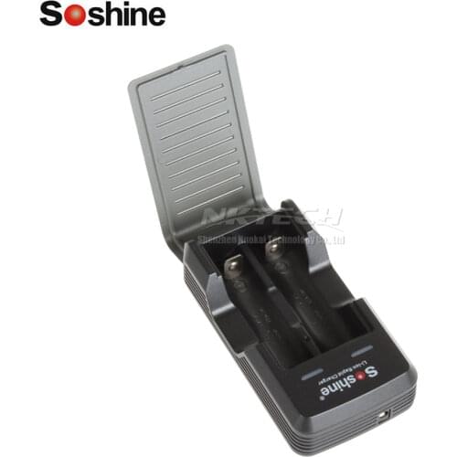 SC-S2 Soshine Intelligent Quick Battery Charger 2A 4.2V Constant Current Car Chargers 2-Slot For 18650 17650 12V 1A Wall Adapter