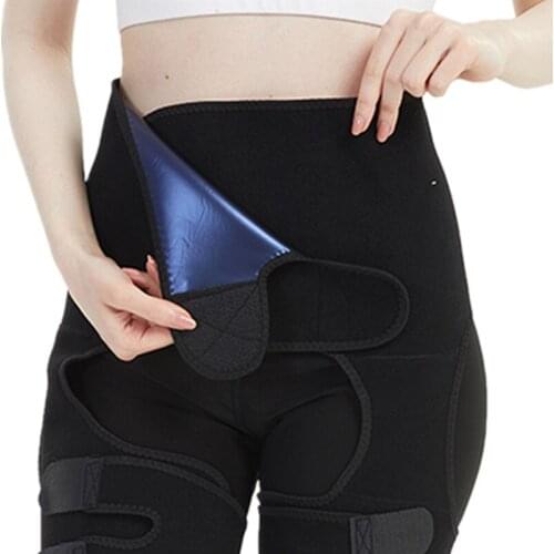 YAGIMI 3 In 1 Waist and Thigh Trimmer Body Shapers Slimming Belt Leg Shaper Support Sweat Sauna Belt Neoprene Waist Trainer