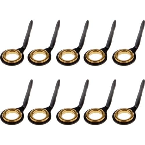 10PCS Sea Pole Fishing Casting Rod Guides Parts Line Rings DIY Rod Repair Kits for Rockfish Squid Goby Blackhead Grouper Snapper