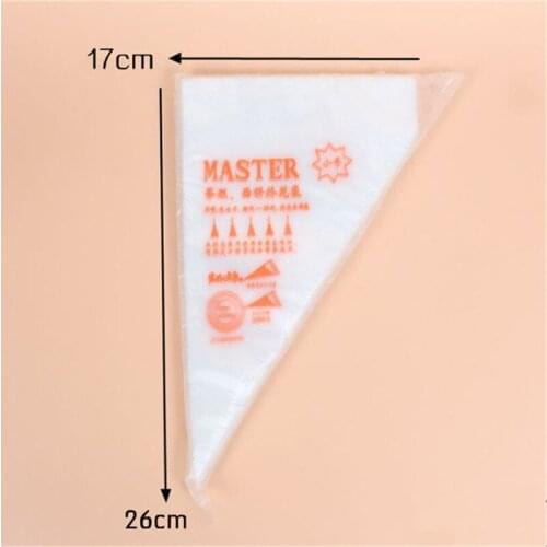 100 PCS Christmas Disposable Piping Bag Pastry Bag Cake Chocolate Cream Decorating Kitchen Accessories Pastry Tip Tool