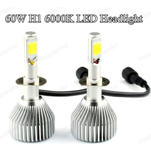 2*30W H1LED Light Headlight Vehicle Car Hi/Lo Beam Bulb Kit 6000k White 6000LM