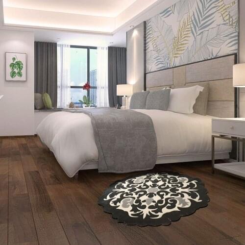 ALITEXTILEBTOC Plus Size Carpet For Home 100% Acrylic Blue and White Porcelain Patterns StyleNon-slip Parlor Bedroom Soft Carpet