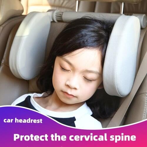 Car Neck Headrest Pillow Cushion Seat Support Head Restraint Seat Pillow Headrest Neck Travel Sleeping Cushion For Kids Adults