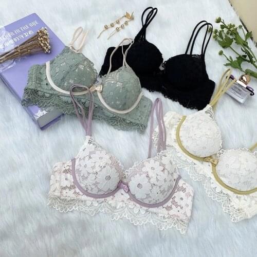 Sexy Lingerie for Women Lace Soutient Gorge Push Up Bras for Women Paded Bra Wireless Brasieres Para Mujer Bielizna Damska