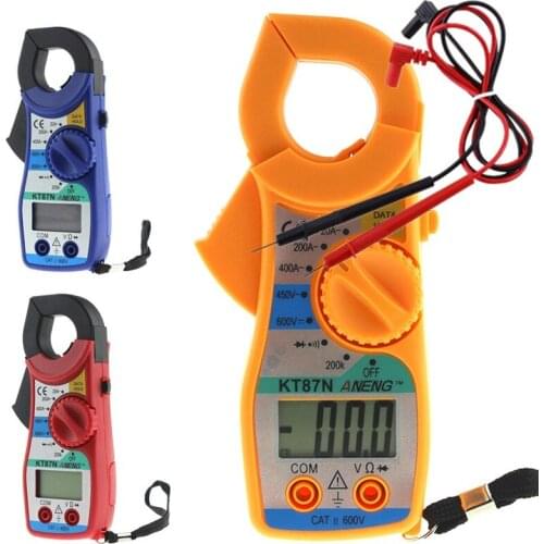 DHL 20PCS KT87N Digital LCD AC/ DC Handheld Multimeter Volt Amp Ohm Test Clamp Meter