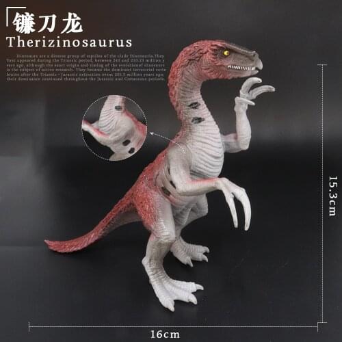 Prehistoric Jurassic Dinosaurs World Therizinosaurus Big Size Animals Model Action Figures PVC High Quality Toy For Kids Gift