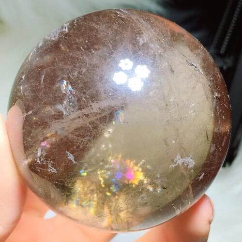 Smoky quartz sphere