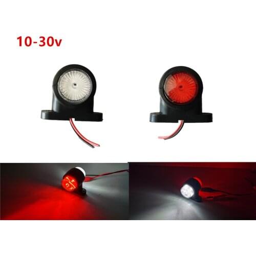 1 pair 1.25inch 10-30v 12v Emark Position stalk lights side marker outline trailer Truck Lorry Van Clearance lamp Pedestal light