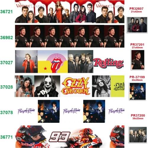 Free shipping characters printed grosgrain ribbon 36721