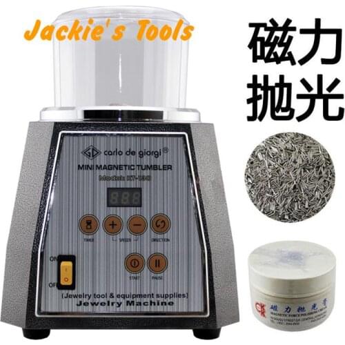 Magnetic Tumbler 130mm Jewelry Polisher Metals Polisher & Finisher Super Finishing Polishing machine KT-130 top quality