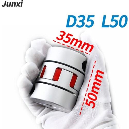 GS GR D35L50 CNC Motor Jaw Shaft Couplers Flexible Spider Plum Coupling Elastic Coupling 8 9 10 12 12.7 14 15 16 17 18 19mm