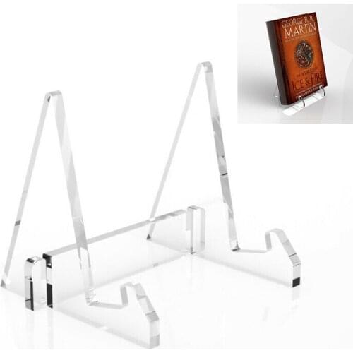 12*11*10 cm Desktop Tablet Stand Transparent Acrylic Book Clear lightweight Bracket Compatible For Tablet PC iPad Stand Holder