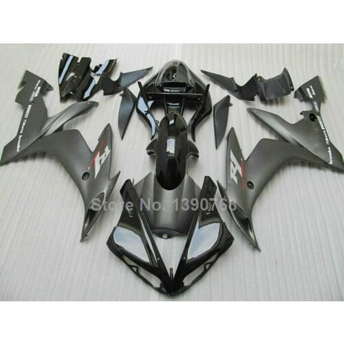 Motorcycle unpainted bodywork fairing for Yamaha injection mold YZF R1 04 05 06 matte black fairings set YZFR1 2004-2006 LV43