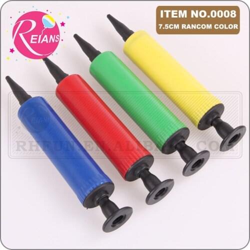 Mini Plastic Hand Balloon Pump, Randomly Color for Foil and Latex Balloons Air Inflator Pump Portable for Party Accessories