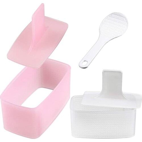 Sushi Press Mold With Small Rice Paddle, Non Stick Rice Ball Mold Hawaiian Sushi Maker For Home Kitchen Restaurant