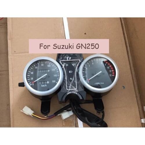 For Suzuki GN250 Electric Tachometer Odometer Instrument Motorcycle Speedo Speedometer Assembly Kit Speedometer Gauge