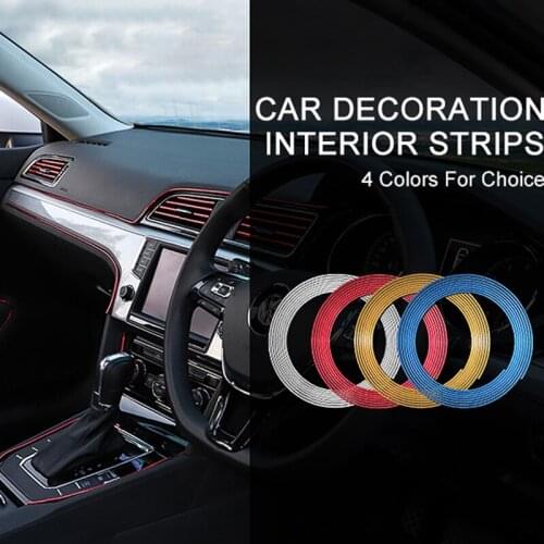 Car Dashboard Door Edge Insert Trim Styling Interior Decorative Moulding Universal Insert Strip Auto Accessories