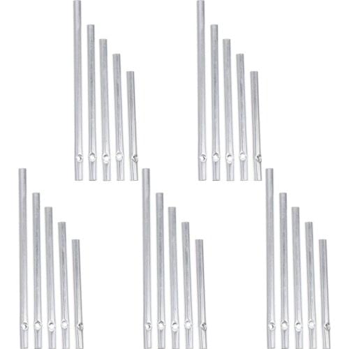 25pcs Garden Aluminum Wind Chime Pipe Creative Tube Decor DIY Craft Supplies