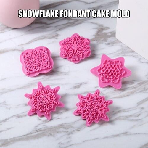 5pcs/set Mandala Lace Embossing Dies DIY Plastic Texture Stamp Clay Sculpture Dotting Tools Clay Mould