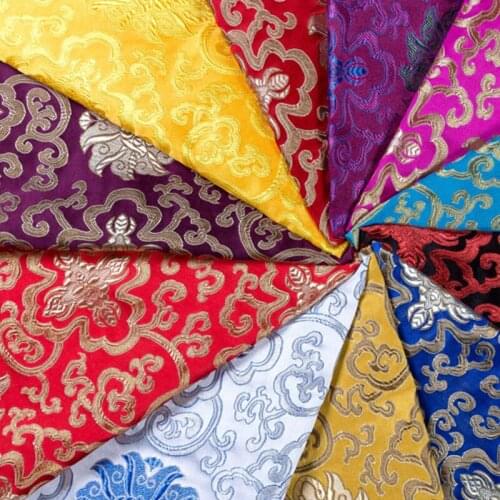 500cm*75cm quality brocade satin sofa cushion pillow fabric antique dress DIY satin health fragrant package medicine bag cloth