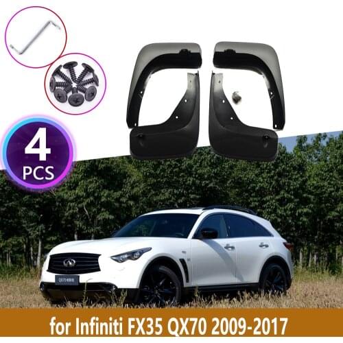 Car Mudguards For Infiniti FX FX35 FX37 FX50 QX70 2009~2017 Cladding Splash Mud Flaps Mud Guard Mudflap Protect Accessories 2012