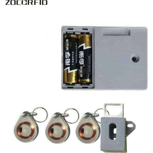 125KHZ EM RFID Private Locker Drawer RFID card Lock Black Electronic Invisible Hidden Rfid Cabinet Lock