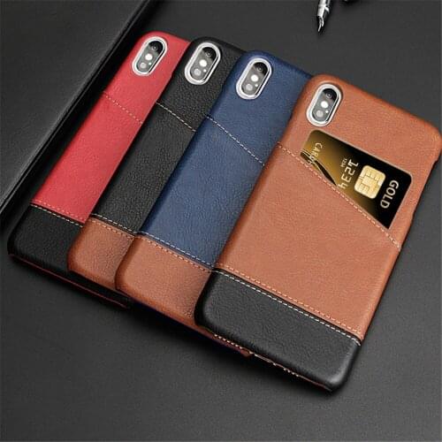 PU Leather Card Slot Cover For iPhone XR X XS MAX 7 8 SE 2 2020 6S 6 Plus 5 5S Case Capa Funda