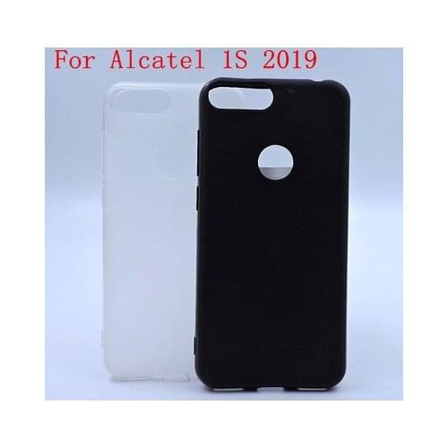 For Alcatel 1S 2019 Soft TPU Silicone Matte Bumper Back Coque For Alcatel 1s 2019 Soft TPU Case
