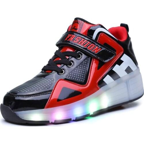 Kids Shoes With light LED Lighted Breathable Children roller sneaker Sport Casual Boy Girls Glowing Shoes