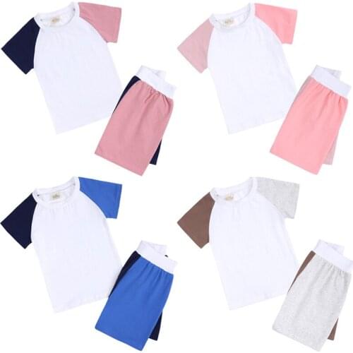 Baby Cotton Summer Pajama Sets Childrens Clothes for Boys Tracksuits Girls 2 Pieces Suits Sleepwear Toddler Short Pants