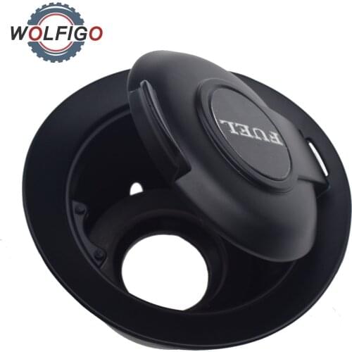 WOLFIGO Tank Cap Door Vapor Edition Auto Gasoline Cage Oil Box Cover for Dodge Challenger 2008-2019 Accessories 68250120AA
