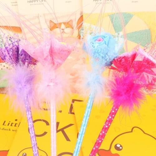 50PCS Creative Stationery Wholesale Lovers' Day Valentines Day Wedding Artificial Rose Ballpoint Pens for Writing