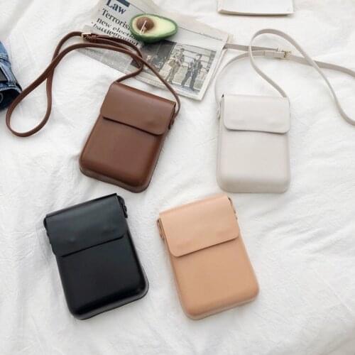 Hot Sell Women Bags PU Leather Vintage Mini Crossbody Phone Bag Ladies Shoulder Bag Retro Shell Purse Youth Small Bag Whole Sale