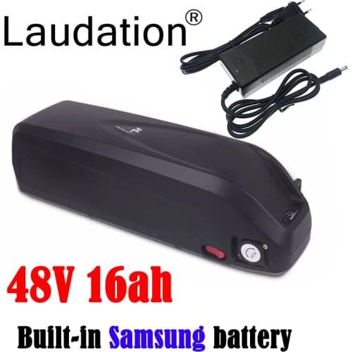 Laudation HaiLong Samsung Cells E-bike Lithium Battery 48V 36V 16Ah 12Ah USB Port Powerful Battery Electric Bicycle Conversions