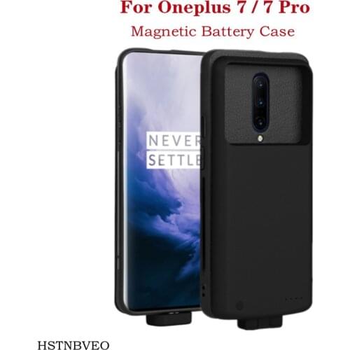 5000mAh Magnetic Power Bank Charging Cover for OnePlus 7 Battery Case Portable Backup Battery Charger Cases for OnePlus 7 Pro