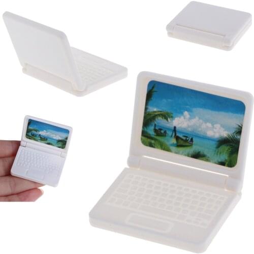 Dollhouse Miniature Computer Furniture For Children Toy Furniture For Dolls Laptop Computer Random Color Dolls Accessories