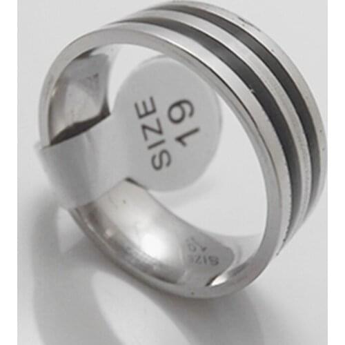 WHOLESALE 50 pcs fashion enamel line STAINLESS STEEL Mens RINGS