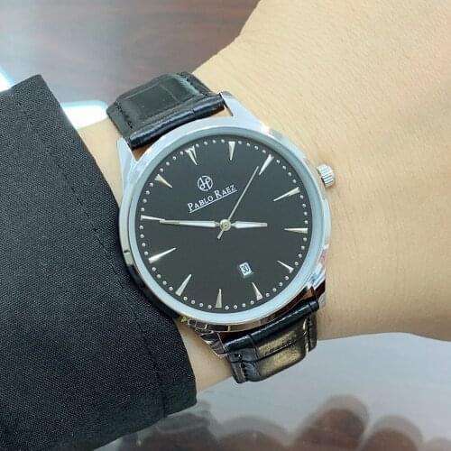 Pablo Raez Men's Watch With Leather Strap