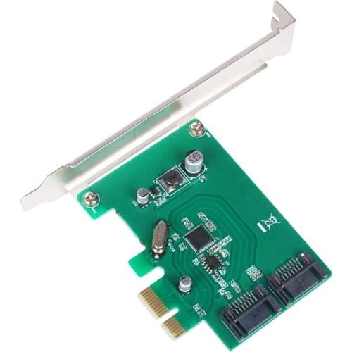 PCI-E SATA Expansion Card PCI Express to 6G/S SATA3.0 2-Port SATA III Expansion Controller Card Adapter
