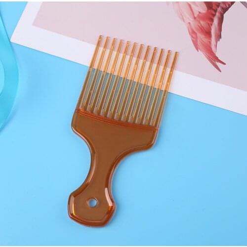 Pro Salon Hair Care Styling Tool Anti-static Hairdressing Combs Flat Wide Teeth Hair Fork Comb Unisex Flat Top