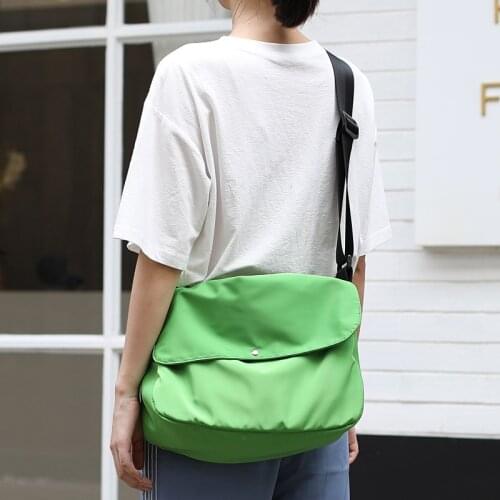 Korean Version Simple Oxford Cloth Shoulder Bag Net Red Leisure Nylon Postmans Bag Ins Fashionable Large Capacity Womens Bag