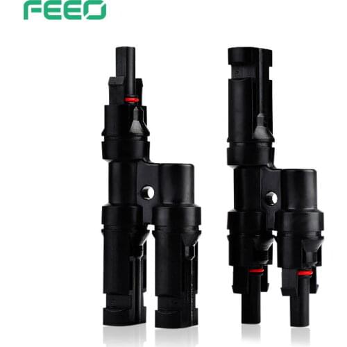 Branch-2 1000V 30A solar electronic terminal T branch fuse connector harness leads for solar power system