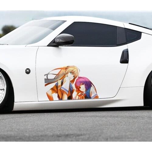 Super Sexy Car Stickers Cartoon Anime Clannad Kyou Fujibayashi Car Waterproof Fine Decal Motorcycle Car Door Protector Decor
